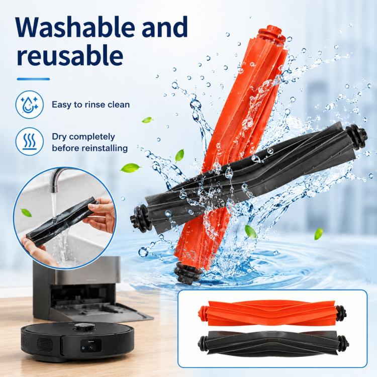 Ricambi per l'aspirapolvere robot Dreame X40 Pro Ultra, Dual Main Brush, Filter, Side Brush, Mop Pad, Activated Carbon Dust Bag