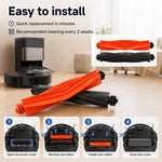 Ricambi per l'aspirapolvere robot Dreame X40 Pro Ultra, Dual Main Brush, Filter, Side Brush, Mop Pad, Activated Carbon Dust Bag