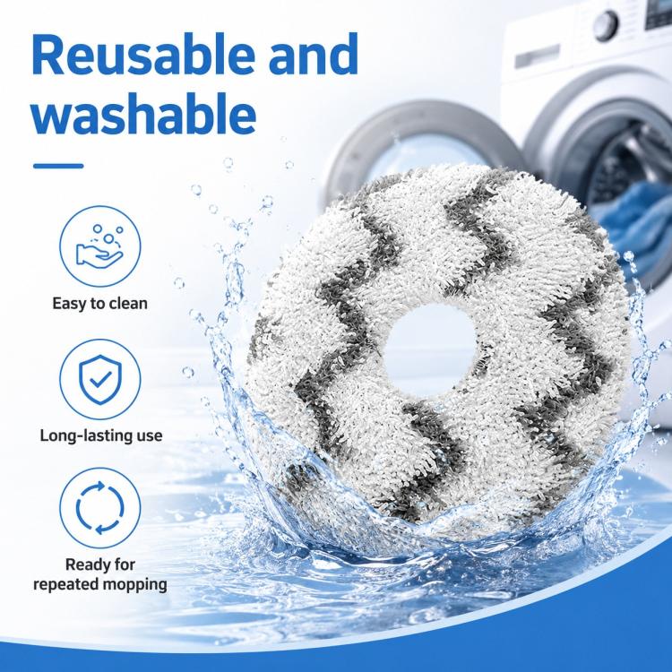 Ricambi per robot aspirapolvere Dreame X50 / X50 Pro / X40 Enhanced Edition / S40 Enhanced Edition, White Striped Mop Pad, Blue Striped Mop Pad, Filter, Main Brush Cover, Mop Pad Holder