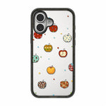 Custodia per telefono in TPU acrilico trasparente con orso e mela, For iPhone 16 Plus, For iPhone 16, For iPhone 15 Pro Max, For iPhone 15 Pro, For iPhone 15 Plus, For iPhone 15