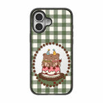 Custodia per telefono in TPU acrilico trasparente con orso e mela, For iPhone 16 Plus, For iPhone 16, For iPhone 15 Pro Max, For iPhone 15 Pro, For iPhone 15 Plus, For iPhone 15