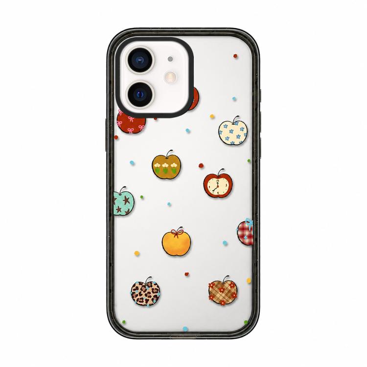 Custodia per telefono in TPU acrilico trasparente con orso e mela, For iPhone 13, For iPhone 12, For iPhone 12 Pro Max, For iPhone 12 Pro, For iPhone 11