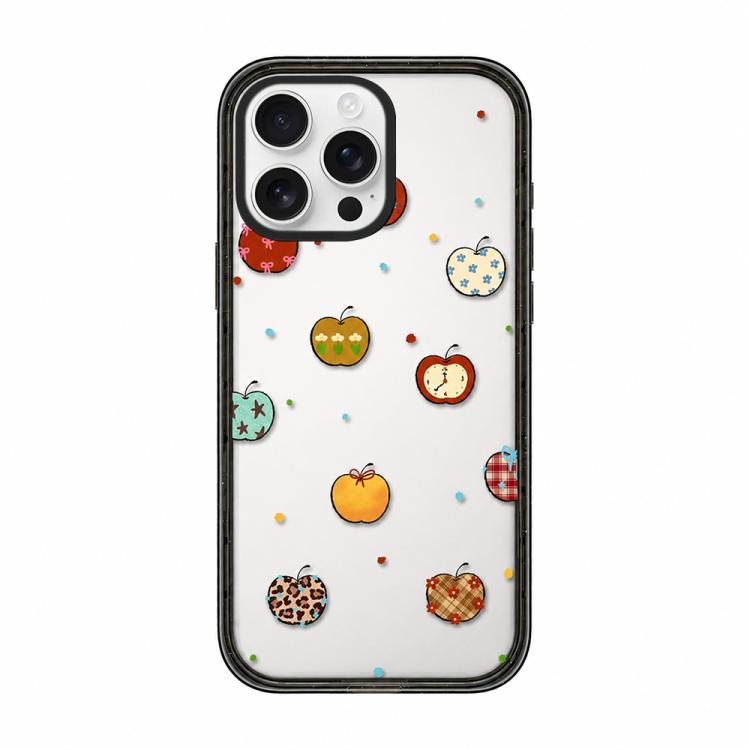 Custodia per telefono in TPU acrilico trasparente con orso e mela, For iPhone 13, For iPhone 12, For iPhone 12 Pro Max, For iPhone 12 Pro, For iPhone 11