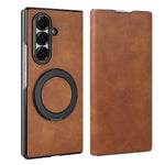 Custodia per telefono in pelle VIETAO con anello magnetico girevole a 360 gradi., For Galaxy Z Fold7 5G, For Galaxy Z Fold6 5G