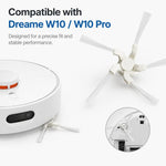 Ricambi per l'aspirapolvere robot Dreame W10 / W10 Pro, Triangle Side Brush, Filter-Free Dust Box, Dust Box Flap, Main Brush Cover, 5pcs Combo