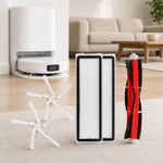 Ricambi per l'aspirapolvere robot Dreame W10 / W10 Pro, Triangle Side Brush, Filter-Free Dust Box, Dust Box Flap, Main Brush Cover, 5pcs Combo