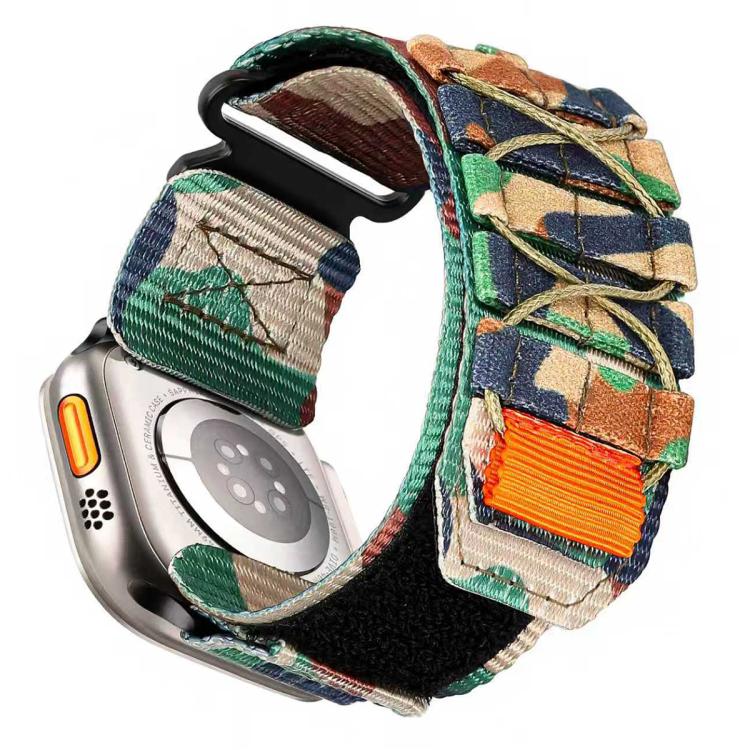 Cinturino per orologio xDfind Sport in nylon con chiusura a strappo., For Apple Watch 42 / 44 / 45 / 46 / 49mm, For Apple Watch 38 / 40 / 41 / S11 42mm