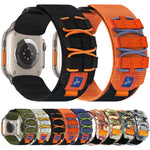 Cinturino per orologio xDfind Sport in nylon con chiusura a strappo., For Apple Watch 42 / 44 / 45 / 46 / 49mm, For Apple Watch 38 / 40 / 41 / S11 42mm