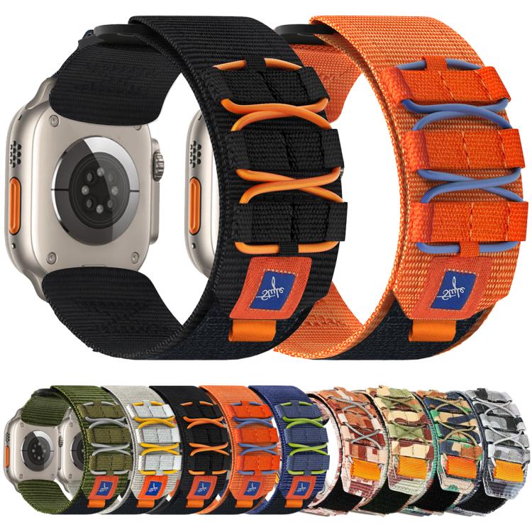 Cinturino per orologio xDfind Sport in nylon con chiusura a strappo., For Apple Watch 42 / 44 / 45 / 46 / 49mm, For Apple Watch 38 / 40 / 41 / S11 42mm
