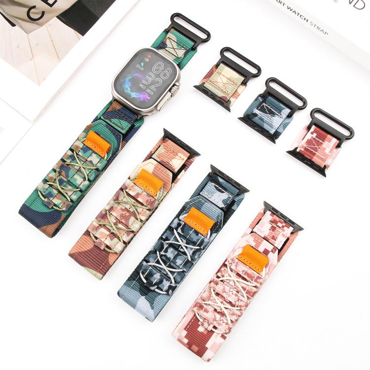Cinturino per orologio xDfind Sport in nylon con chiusura a strappo., For Apple Watch 42 / 44 / 45 / 46 / 49mm, For Apple Watch 38 / 40 / 41 / S11 42mm