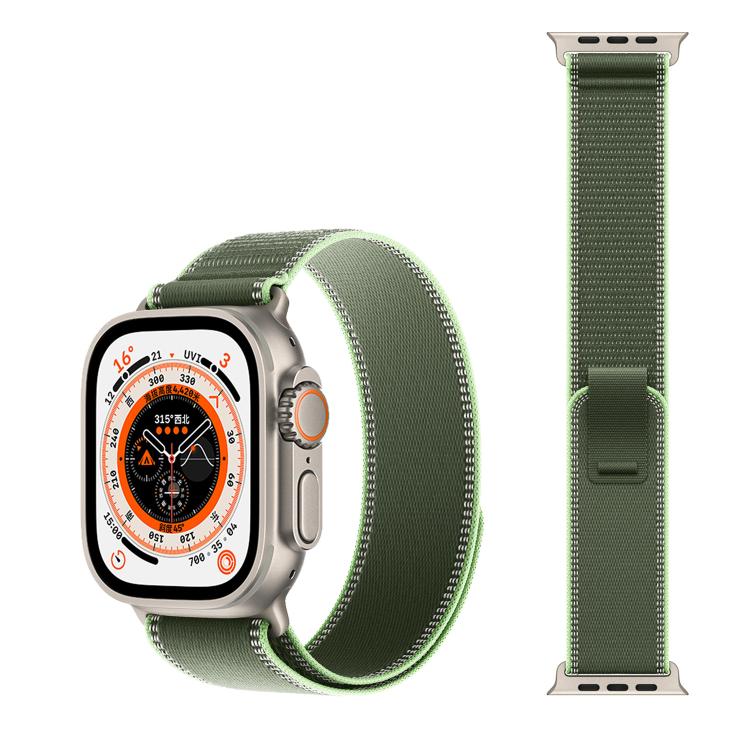 Cinturino per orologio xDfind regolabile con chiusura a strappo in nylon riflettente, For Apple Watch 42 / 44 / 45 / 46 / 49mm, For Apple Watch 38 / 40 / 41 / S11 42mm