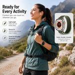 Cinturino per orologio xDfind regolabile con chiusura a strappo in nylon riflettente, For Apple Watch 42 / 44 / 45 / 46 / 49mm, For Apple Watch 38 / 40 / 41 / S11 42mm