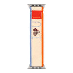 Cinturino per orologio in nylon con chiusura a strappo e strass xDfind, For Apple Watch 42 / 44 / 45 / 46 / 49mm, For Apple Watch 38 / 40 / 41 / S11 42mm