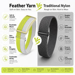 Cinturino per orologio Polar Loop xDfind con fibbia rotonda in metallo, in nylon traspirante con filato di piuma e passante in metallo., S Wrist Circumference 135–170 mm, L Wrist Circumference 170-235mm