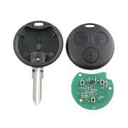 Embrione punta chiave auto dritta Frequenza 433,92 per Mercedes-Benz Smart 3 pulsanti, For Mercedes-Benz Smart