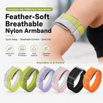 Cinturino per orologio con fibbia in metallo e sgancio rapido in nylon traspirante con filato di piuma per cardiofrequenzimetro COROS xDfind., S Wrist Circumference 135-170mm, L Wrist Circumference 170-235mm