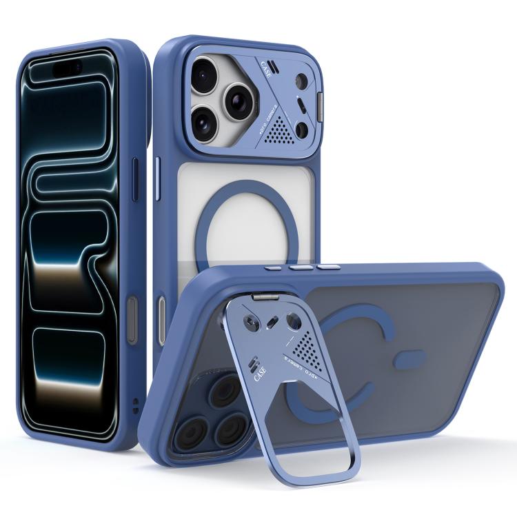 Custodia magnetica ibrida in PC TPU con supporto per lente in metallo e lente., For iPhone 17 Pro Max, For iPhone 17 Pro, For iPhone 17, For iPhone 16 Pro Max
