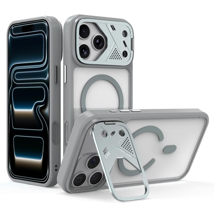 Custodia magnetica ibrida in PC TPU con supporto per lente in metallo e lente., For iPhone 17 Pro Max, For iPhone 17 Pro, For iPhone 17, For iPhone 16 Pro Max