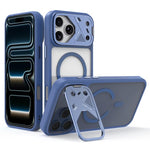 Custodia magnetica ibrida in PC TPU con supporto per lente in metallo e lente., For iPhone 17 Pro Max, For iPhone 17 Pro, For iPhone 17, For iPhone 16 Pro Max