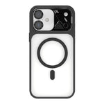 Custodia magnetica ibrida in PC TPU con supporto per lente in metallo e lente., For iPhone 17 Pro Max, For iPhone 17 Pro, For iPhone 17, For iPhone 16 Pro Max
