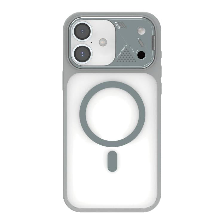 Custodia magnetica ibrida in PC TPU con supporto per lente in metallo e lente., For iPhone 16 Pro, For iPhone 16 Plus, For iPhone 16, For iPhone 15 Pro Max