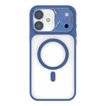 Custodia magnetica ibrida in PC TPU con supporto per lente in metallo e lente., For iPhone 16 Pro, For iPhone 16 Plus, For iPhone 16, For iPhone 15 Pro Max