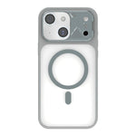 Custodia magnetica ibrida in PC TPU con supporto per lente in metallo e lente., For iPhone 15 Pro, For iPhone 15 Plus, For iPhone 15, For iPhone 14 Plus