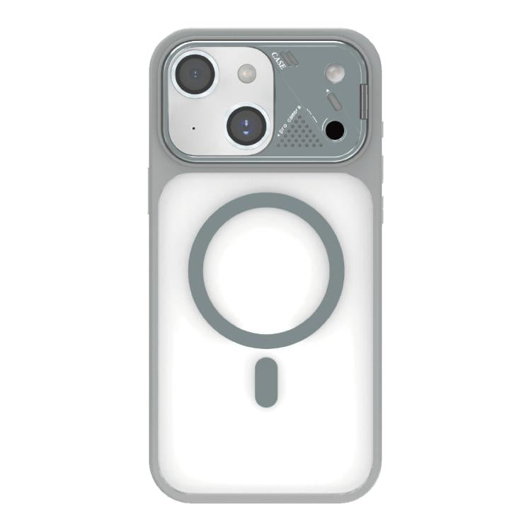Custodia magnetica ibrida in PC TPU con supporto per lente in metallo e lente., For iPhone 15 Pro, For iPhone 15 Plus, For iPhone 15, For iPhone 14 Plus
