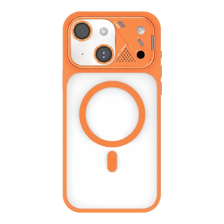 Custodia magnetica ibrida in PC TPU con supporto per lente in metallo e lente., For iPhone 15 Pro, For iPhone 15 Plus, For iPhone 15, For iPhone 14 Plus