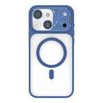 Custodia magnetica ibrida in PC TPU con supporto per lente in metallo e lente., For iPhone 15 Pro, For iPhone 15 Plus, For iPhone 15, For iPhone 14 Plus