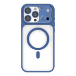 Custodia magnetica ibrida in PC TPU con supporto per lente in metallo e lente., For iPhone 14, For iPhone 14 Pro, For iPhone 14 Pro Max, For iPhone 13 Pro Max