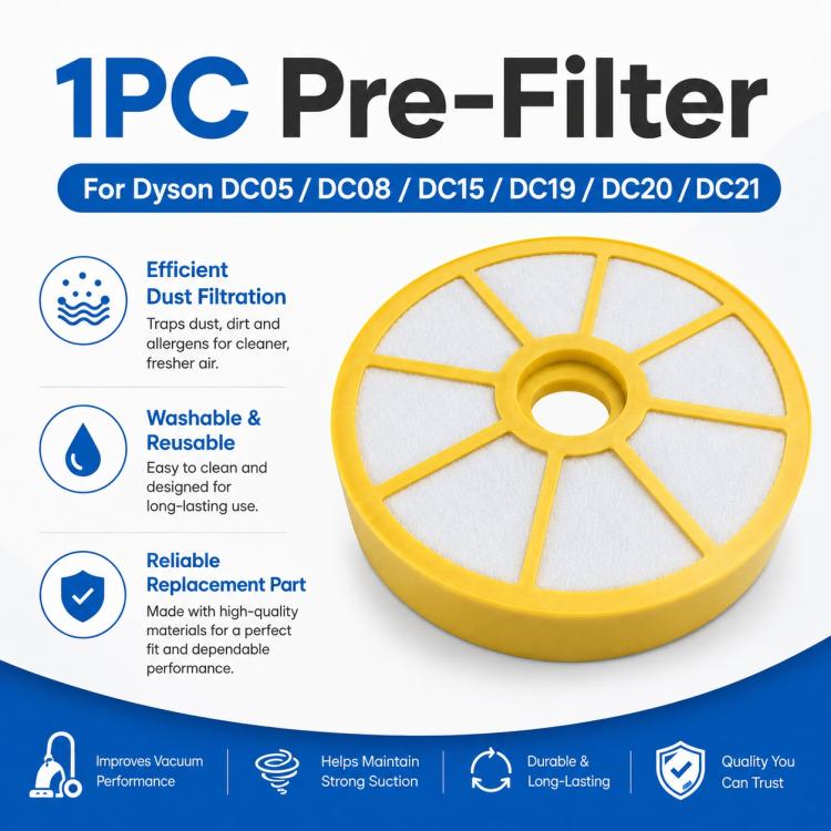 Ricambi per aspirapolvere Dyson DC21 / DC20 / DC19 / DC15, Pre-Filter, Pre-Filter and Air Outlet Filter