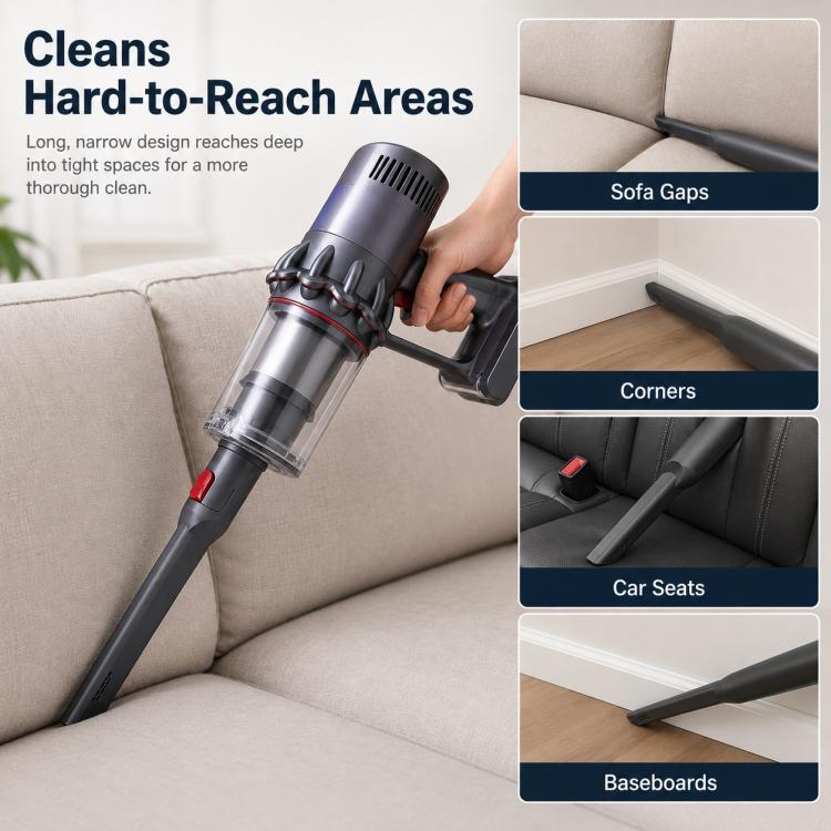 Ricambi per aspirapolvere Dyson V7 / V8 / V10 / V11, Long Flat-Nozzle Cleaning Brush Head