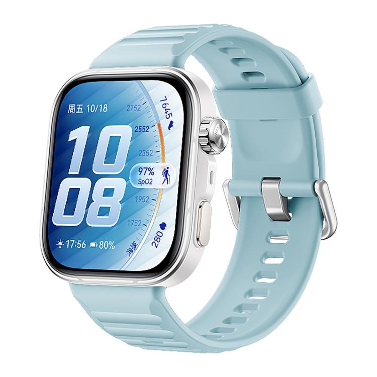Cinturino in silicone xDfind Sport per Huawei Watch Fit 5 / Fit 5 Pro., Silver Buckle, Black Buckle