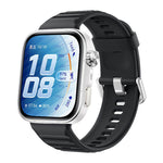 Cinturino in silicone xDfind Sport per Huawei Watch Fit 5 / Fit 5 Pro., Silver Buckle, Black Buckle