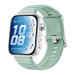 Cinturino in silicone xDfind Sport per Huawei Watch Fit 5 / Fit 5 Pro., Silver Buckle, Black Buckle