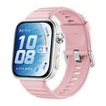 Cinturino in silicone xDfind Sport per Huawei Watch Fit 5 / Fit 5 Pro., Silver Buckle, Black Buckle