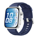 Cinturino in silicone xDfind Sport per Huawei Watch Fit 5 / Fit 5 Pro., Silver Buckle, Black Buckle