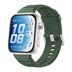 Cinturino in silicone xDfind Sport per Huawei Watch Fit 5 / Fit 5 Pro., Silver Buckle, Black Buckle