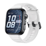Cinturino in silicone xDfind Sport per Huawei Watch Fit 5 / Fit 5 Pro., Silver Buckle, Black Buckle