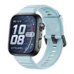 Cinturino in silicone xDfind Sport per Huawei Watch Fit 5 / Fit 5 Pro., Silver Buckle, Black Buckle