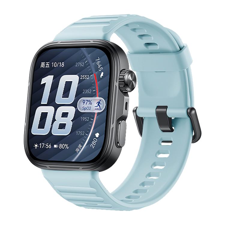 Cinturino in silicone xDfind Sport per Huawei Watch Fit 5 / Fit 5 Pro., Silver Buckle, Black Buckle