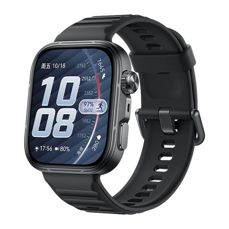 Cinturino in silicone xDfind Sport per Huawei Watch Fit 5 / Fit 5 Pro., Silver Buckle, Black Buckle