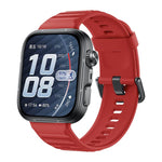 Cinturino in silicone xDfind Sport per Huawei Watch Fit 5 / Fit 5 Pro., Silver Buckle, Black Buckle