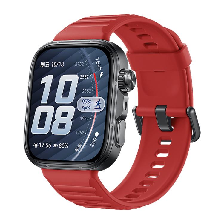 Cinturino in silicone xDfind Sport per Huawei Watch Fit 5 / Fit 5 Pro., Silver Buckle, Black Buckle