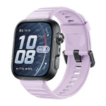 Cinturino in silicone xDfind Sport per Huawei Watch Fit 5 / Fit 5 Pro., Silver Buckle, Black Buckle