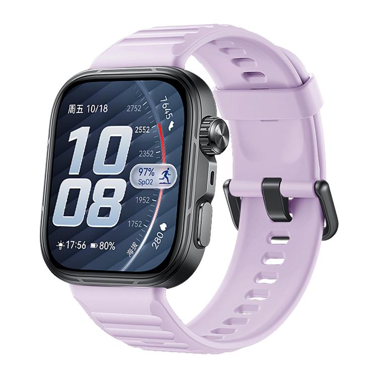 Cinturino in silicone xDfind Sport per Huawei Watch Fit 5 / Fit 5 Pro., Silver Buckle, Black Buckle