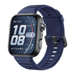 Cinturino in silicone xDfind Sport per Huawei Watch Fit 5 / Fit 5 Pro., Silver Buckle, Black Buckle