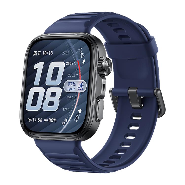 Cinturino in silicone xDfind Sport per Huawei Watch Fit 5 / Fit 5 Pro., Silver Buckle, Black Buckle