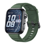 Cinturino in silicone xDfind Sport per Huawei Watch Fit 5 / Fit 5 Pro., Silver Buckle, Black Buckle